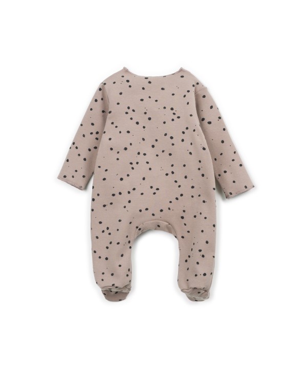 Jersey jumpsuit with natural fibers