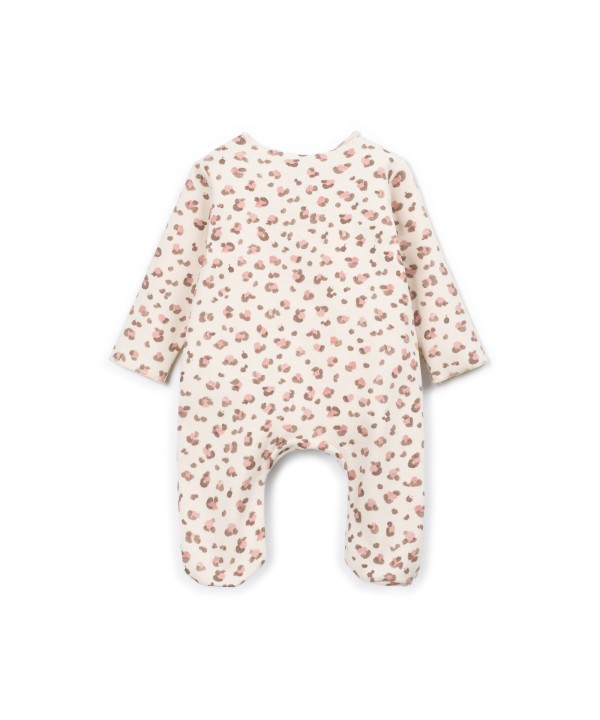 Jersey jumpsuit with natural fibers