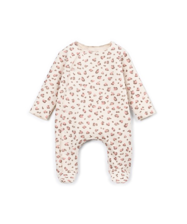 Jersey jumpsuit with natural fibers