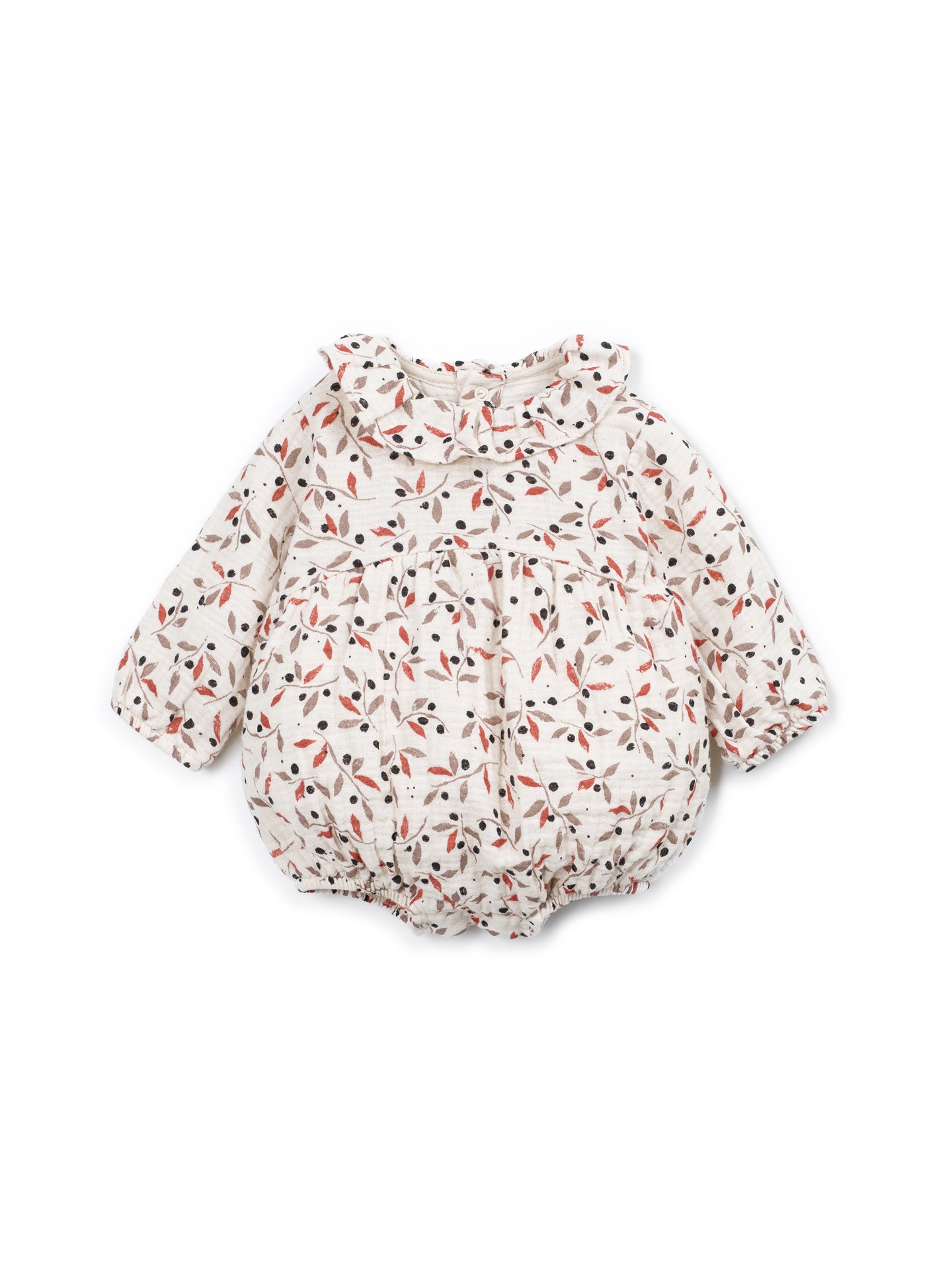 Combinaison en tissu avec col