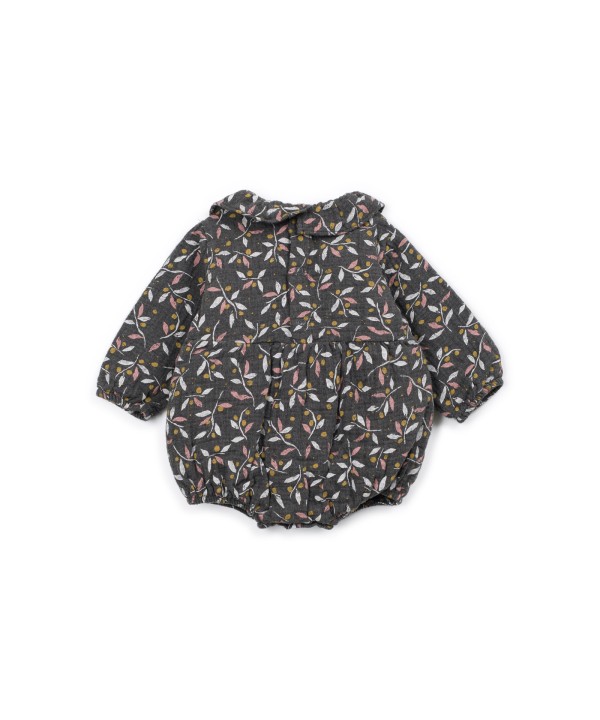 Combinaison en tissu avec col