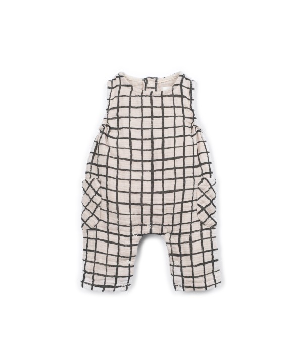 Cotton fabric jumpsuit