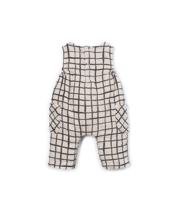 Cotton fabric jumpsuit