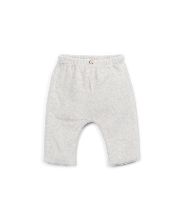Polar fleece pants in organic cotton