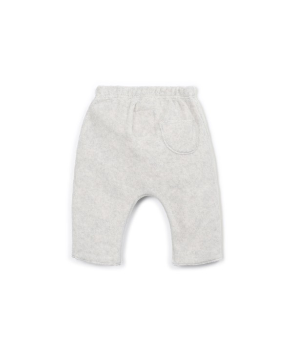 Polar fleece pants in organic cotton