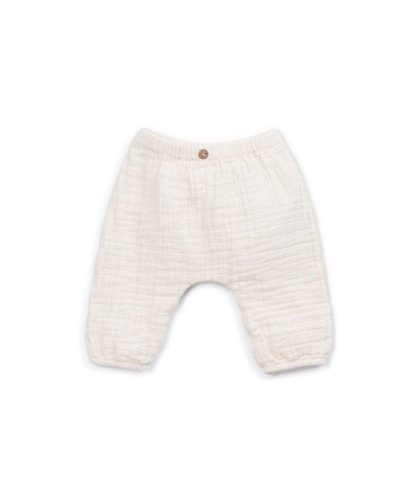 Pantalon en tissu de coton