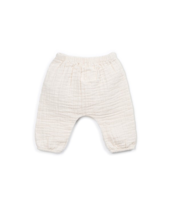 Pantalon en tissu de coton