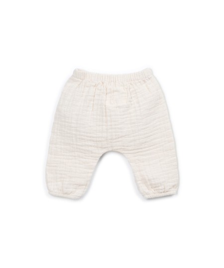 Pantalon en tissu de coton