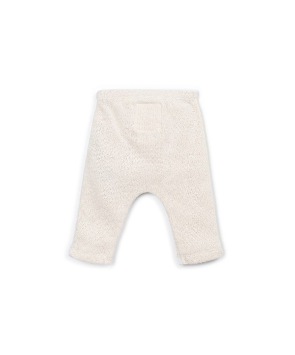 Jersey leggings with elastic waistband