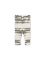 Leggings rayés avec boutons décoratifs en noix de coco Leggings rayés avec boutons décoratifs en noix de coco