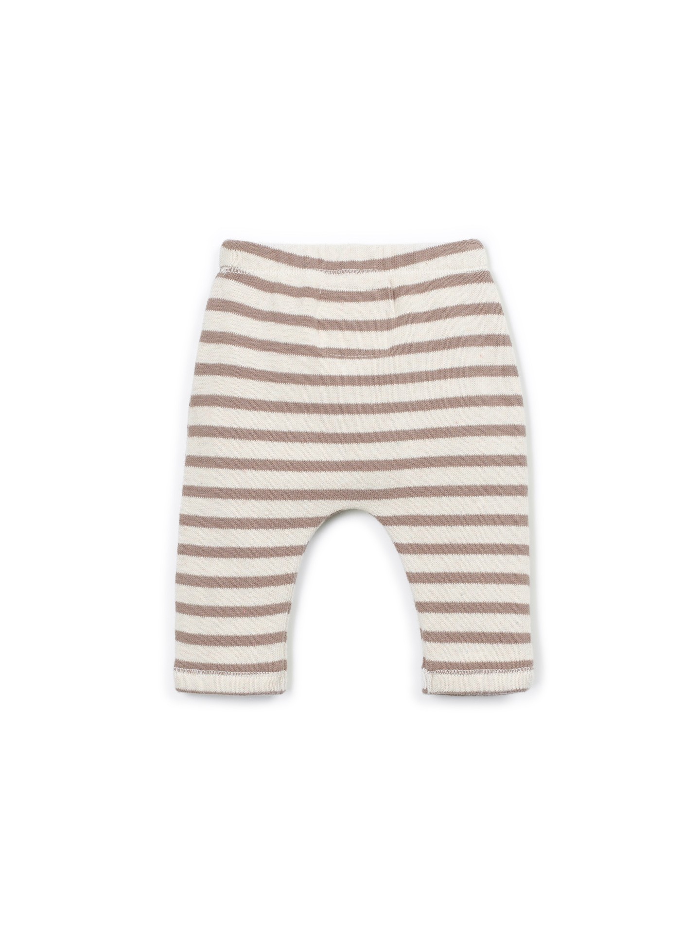 Knit leggings with elastic waistband