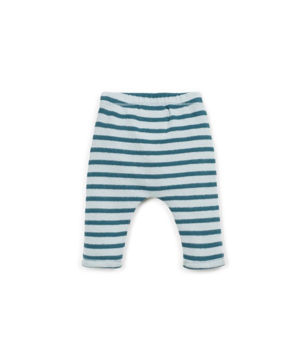Jersey leggings with elastic waistband
