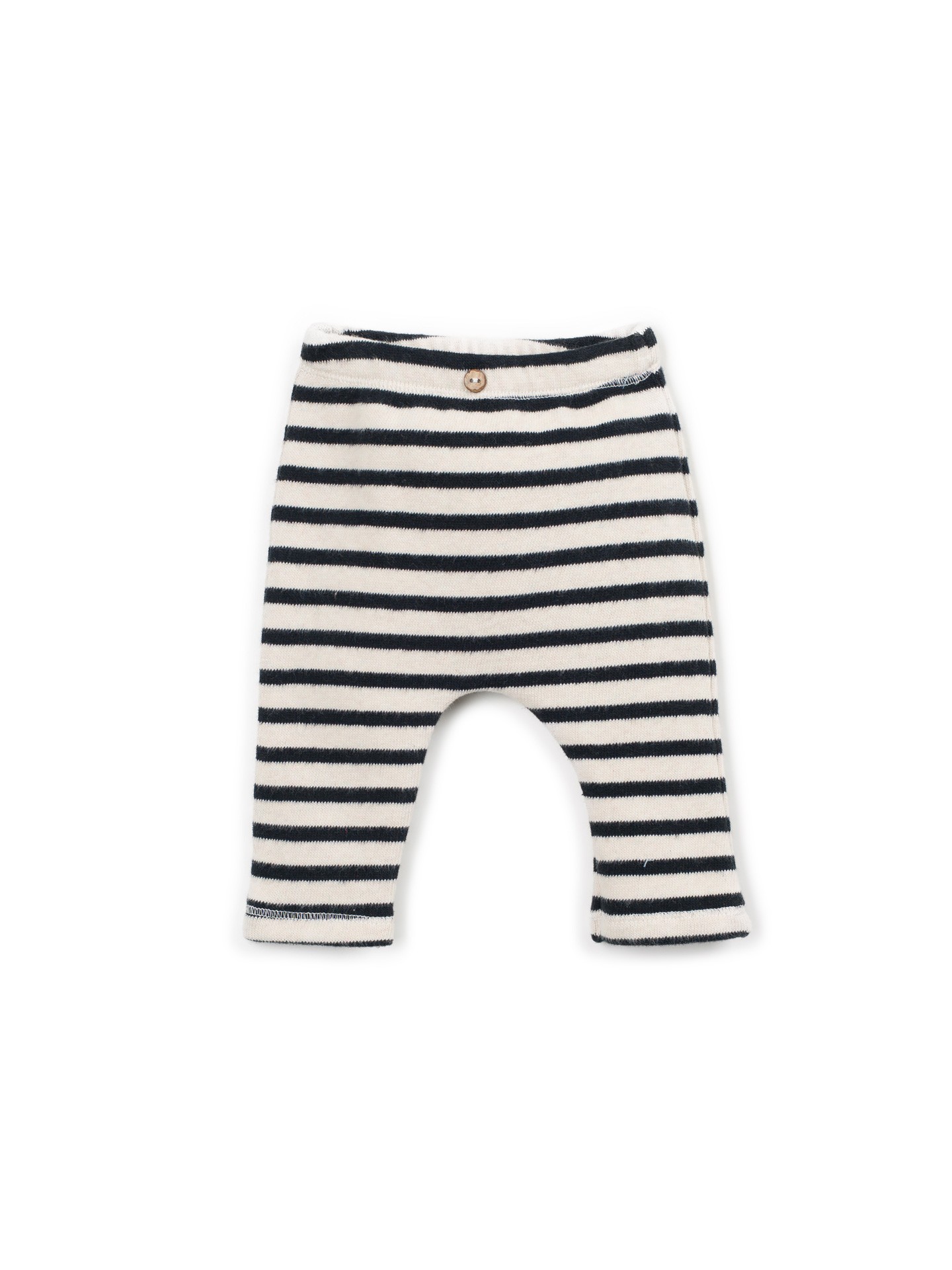 Knit leggings with elastic waistband