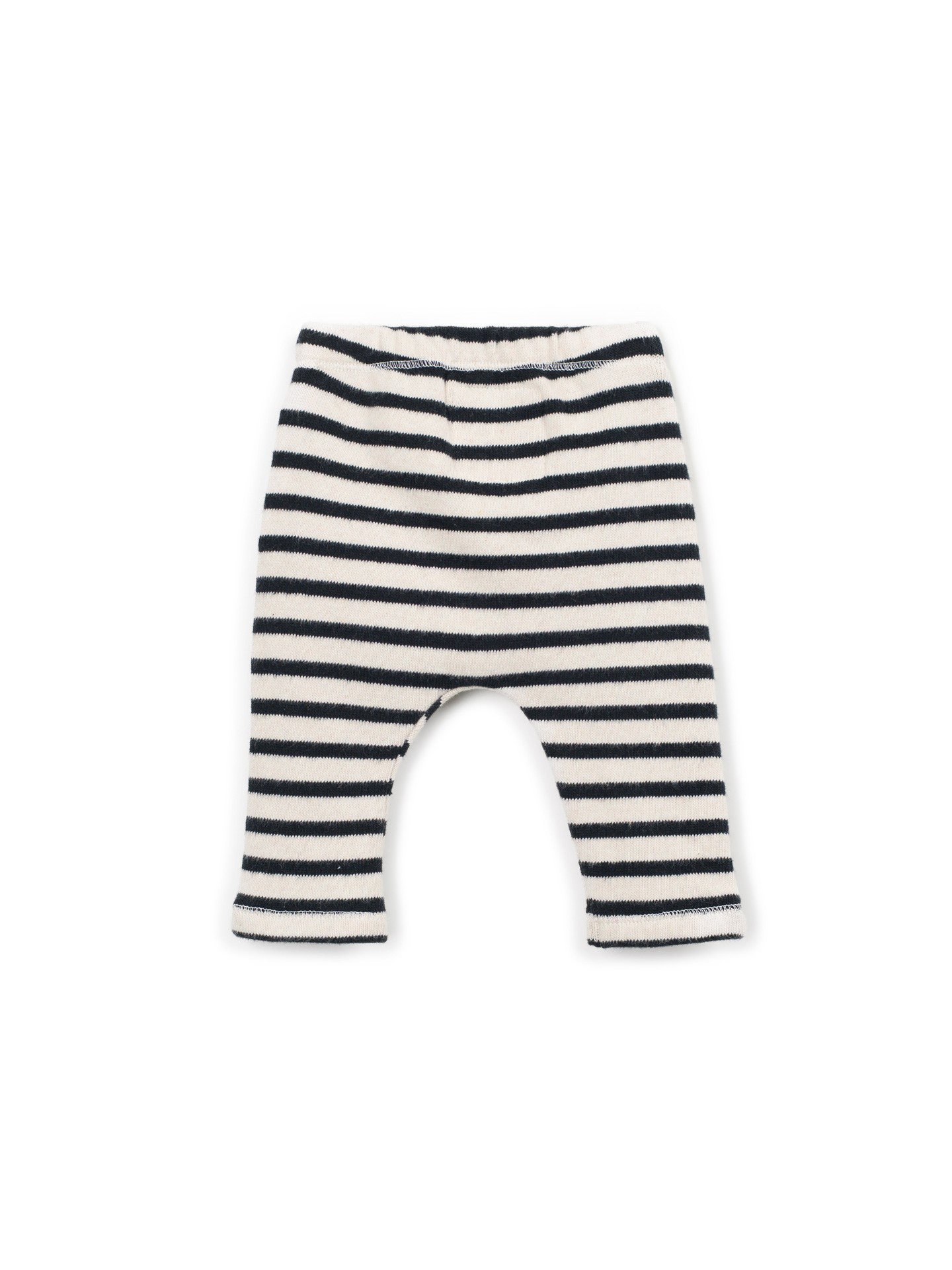 Knit leggings with elastic waistband