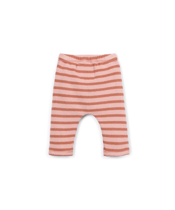 Jersey leggings with elastic waistband
