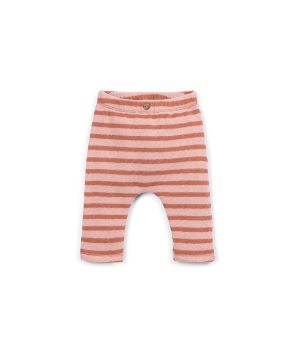 Jersey leggings with elastic waistband