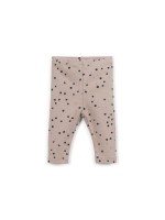 Jersey leggings with a blend of natural and recycled fibers