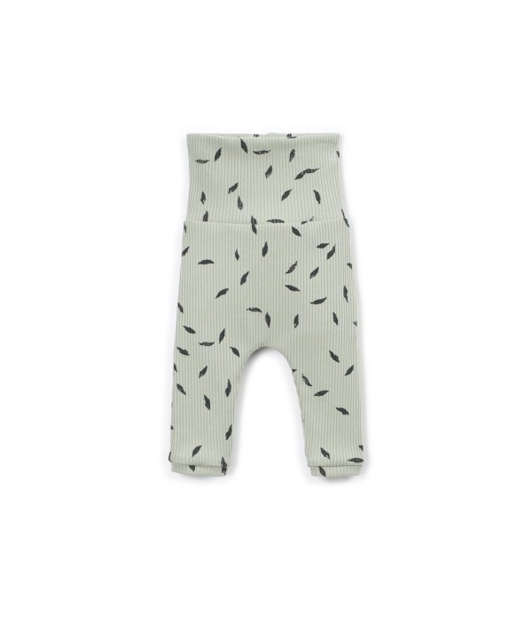 Leggings avec imprimé de petites feuilles