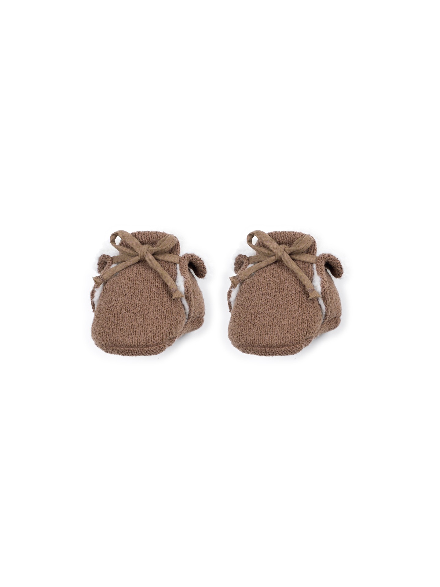 Chaussures tricotées doublées de fourrure