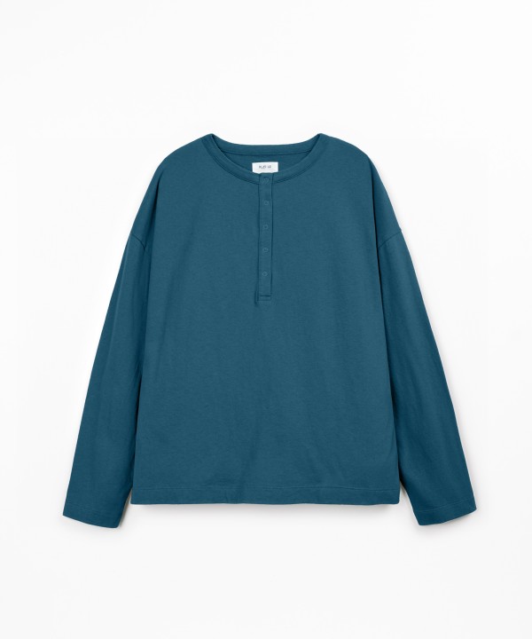 T-shirt en maille avec coton biologique et coton recycl?