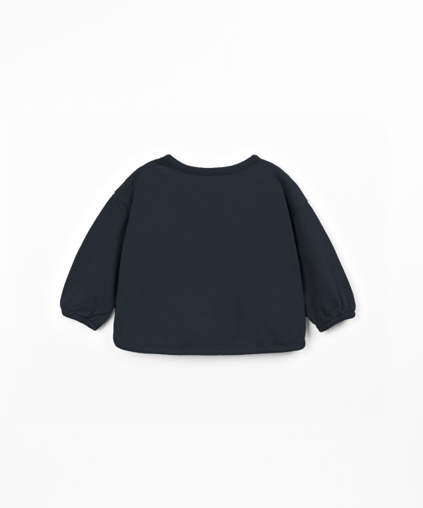 Jersey t-shirt with recycled fibers