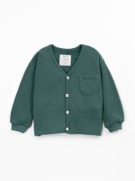 Knit jacket with chest pocket