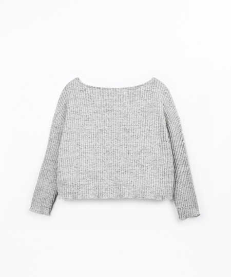 T-shirt en maille de fibres naturelles