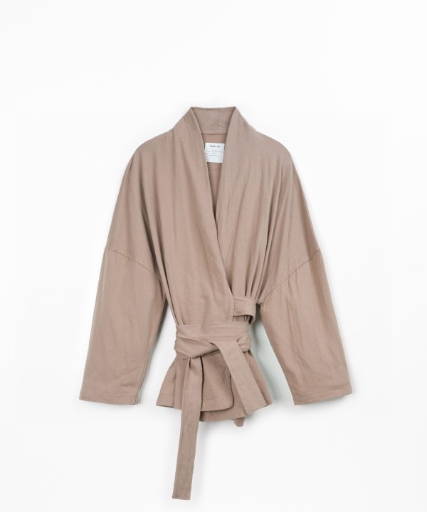 Chemise en maille avec mélange de fibres