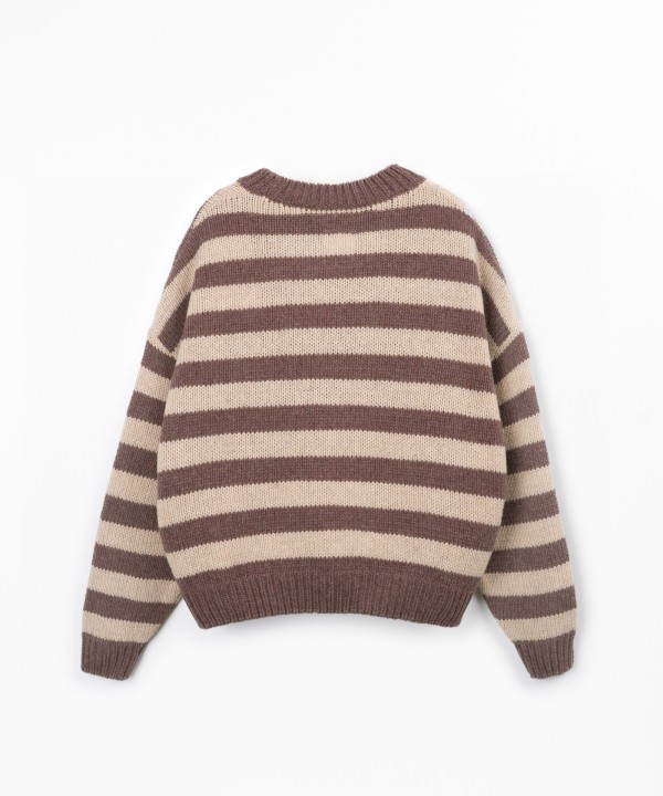 Striped knitted sweater