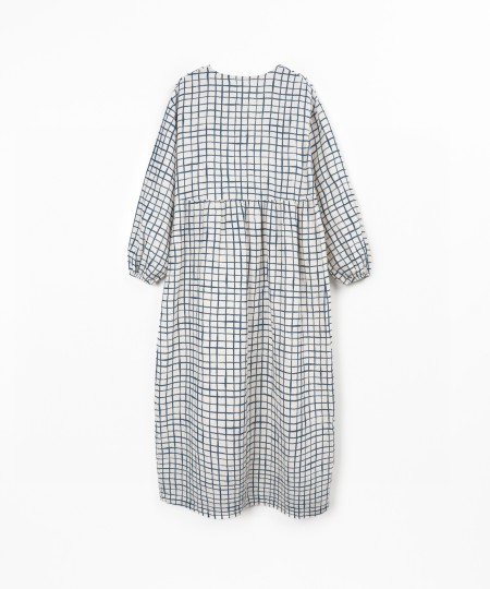 Robe longue en tissu
