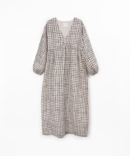 Vestido de tecido comprido