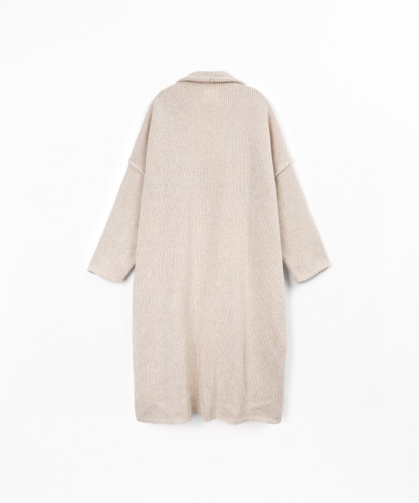 Knit jacket with recycled wool