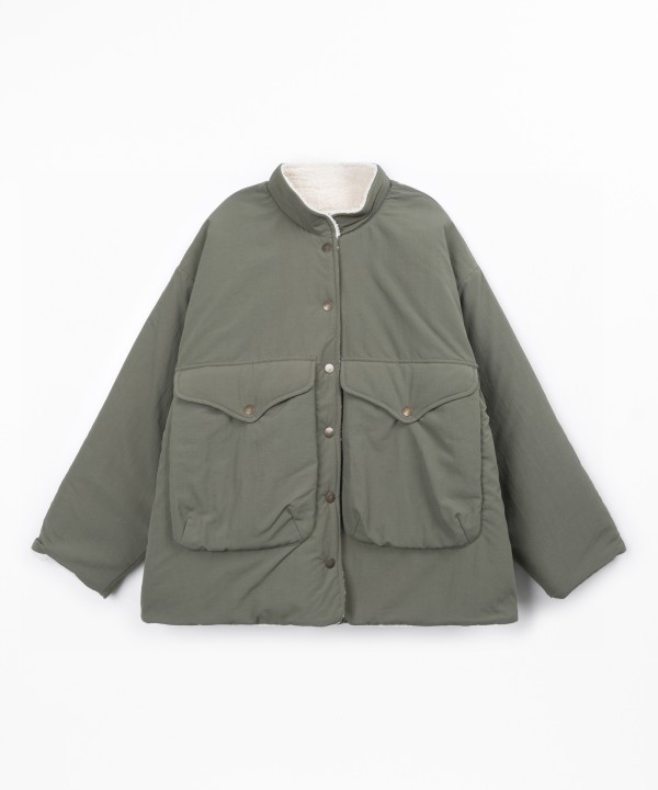 Parka con acabado impermeable