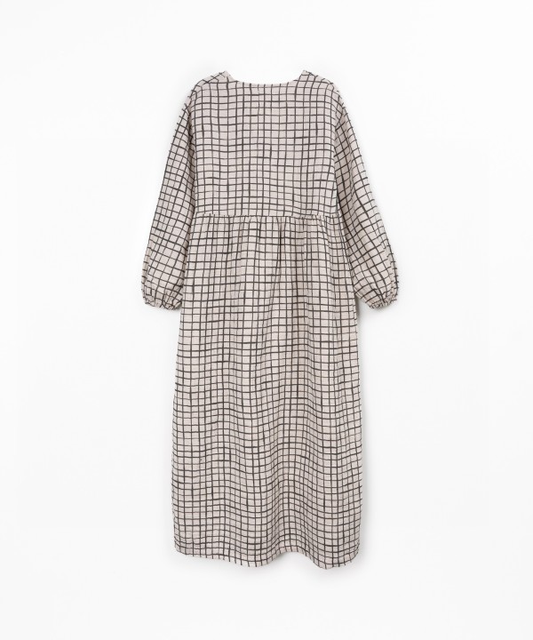 Robe longue en tissu