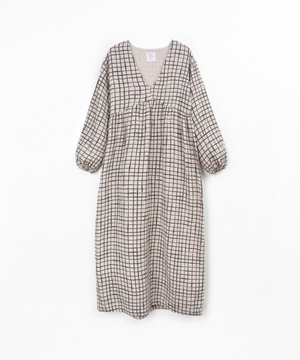 Robe longue en tissu