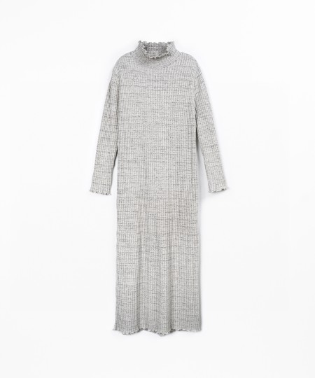 Robe en maille avec fibres naturelles