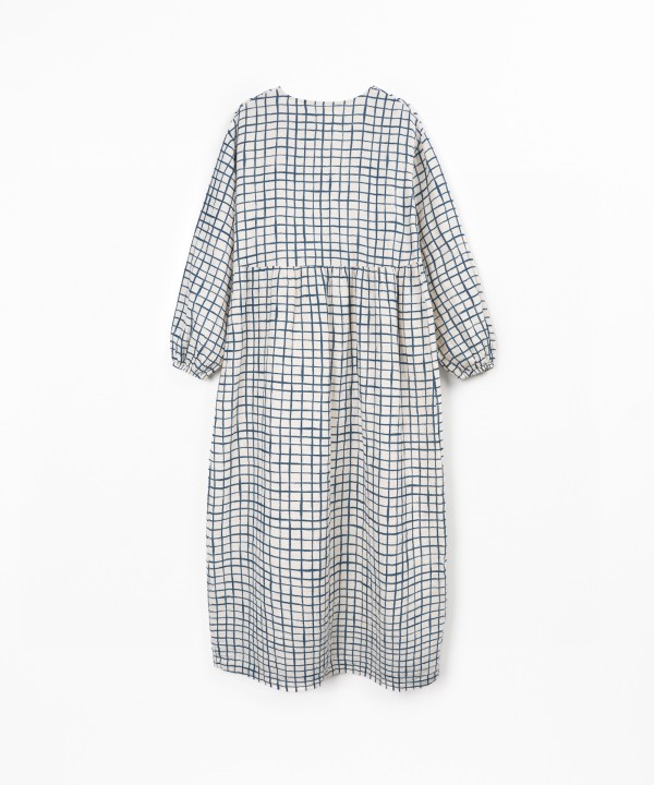 Robe longue en tissu