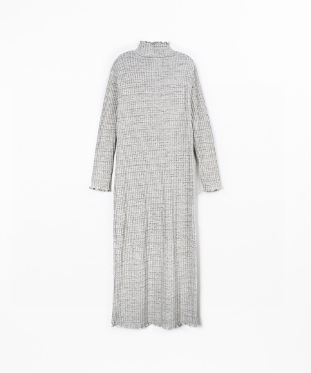 Robe en maille avec fibres naturelles