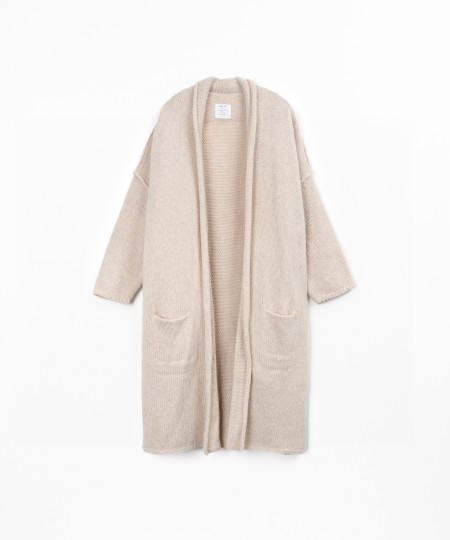 Veste en maille avec laine recyclée
