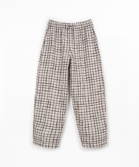 Pantalon en tissu à taille réglable - Image product