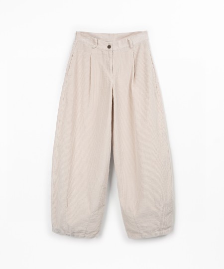 Pantalon en velours côtelé de coton