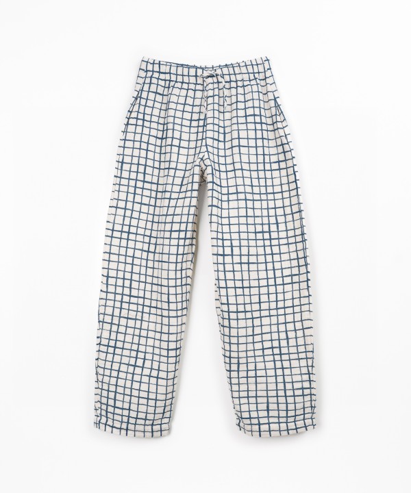Pantalon en tissu à taille réglable
