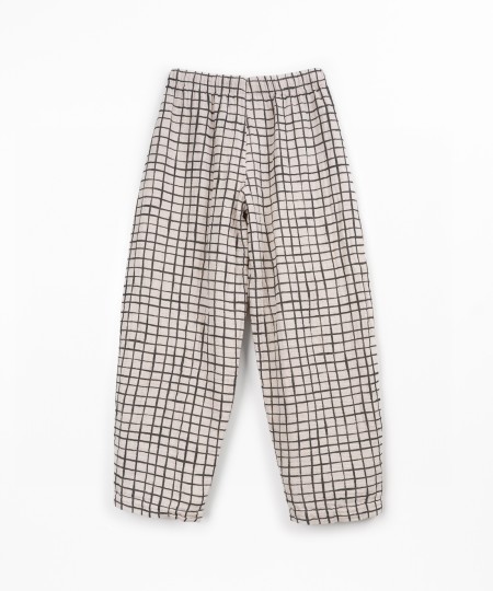 Pantalon en tissu à taille réglable