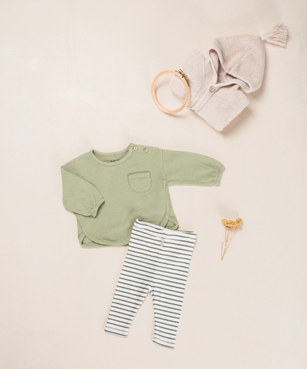 Jersey t-shirt with recycled fibers