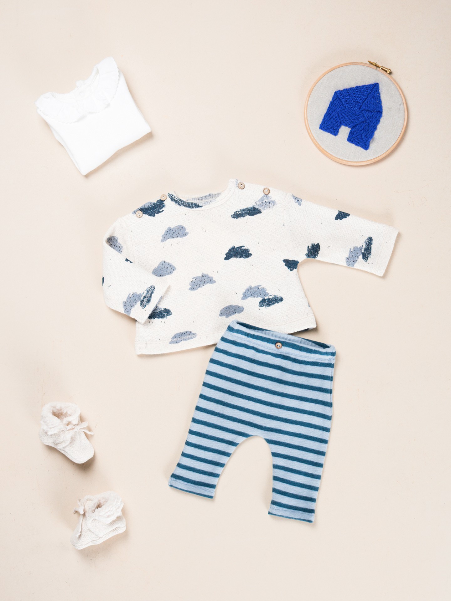 Jersey body with a mixture of cotton and recycled cotton