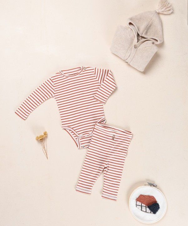 Striped Body in Organic Cotton