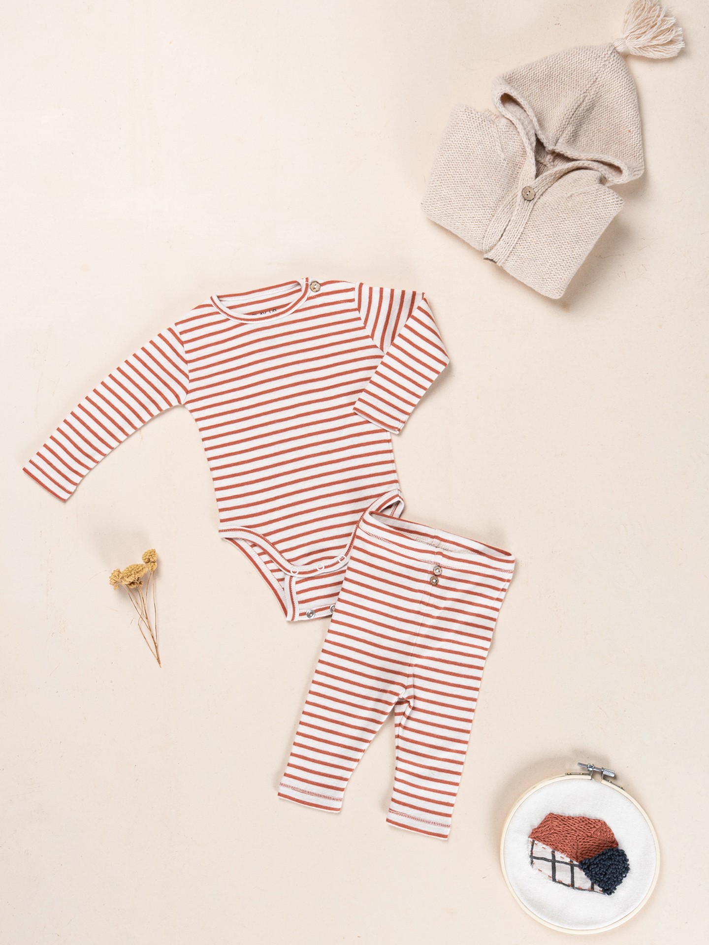 Striped Body in Organic Cotton