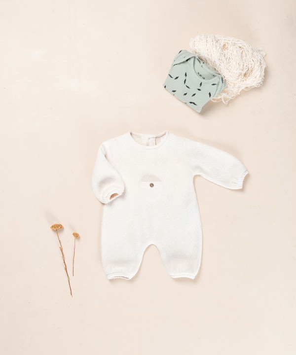 Jumpsuit with a mixture of cotton and recycled cotton