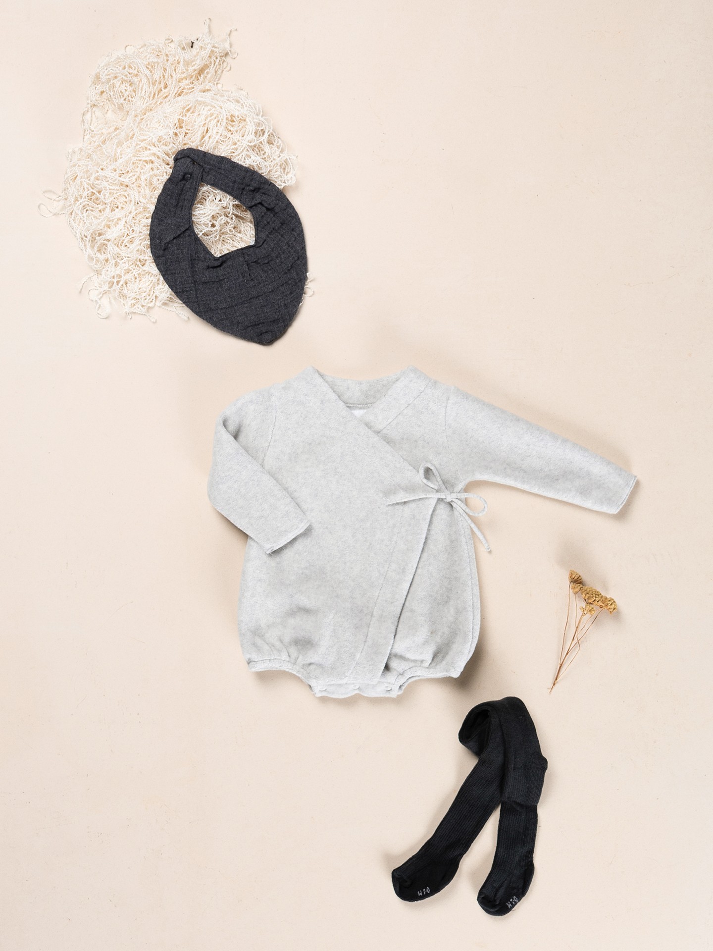 Polar knit jumpsuit in organic cotton