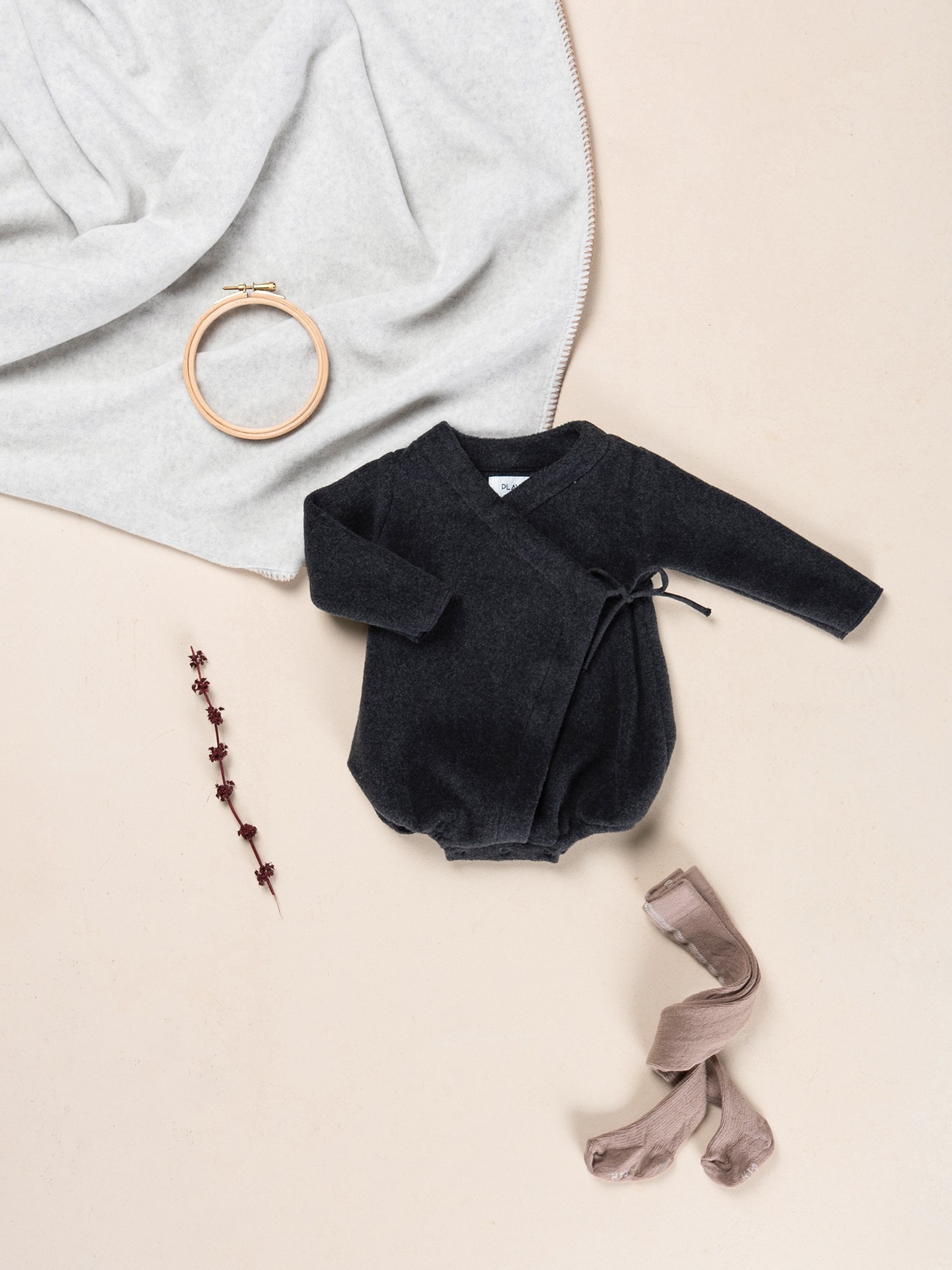Polar knit jumpsuit in organic cotton